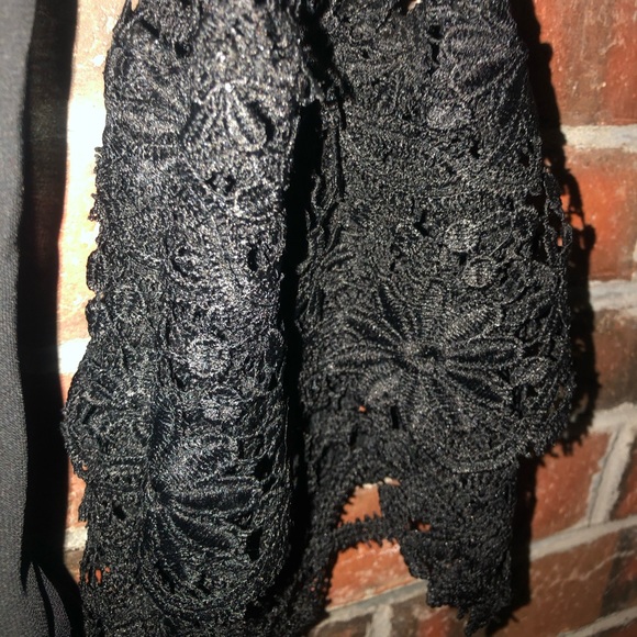 SEXY LACE BOHO TOP❤️ Black BNWT Ladies Size Medium - Picture 8 of 8
